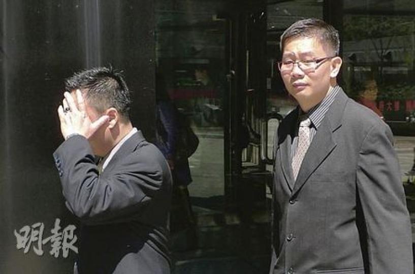 第7被告吳軍伸（左）為大馬商人，涉來港開設公司並租用伺服器，由第8被告林震宇（右）編寫「私募基金」程式網站，作騙局的交易平台。（何偉畧攝）