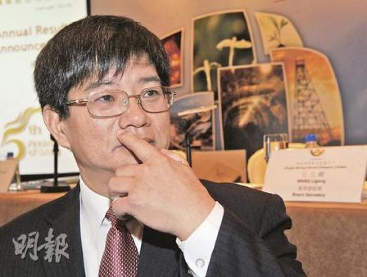 招金礦業董事長路東尚表示，一直關注回歸A股，因A股市場的融資量及市盈率均較H股為佳。（劉焌陶攝）