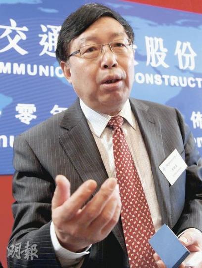 周紀昌表示，今年中交建的資本開支與去年相若，為153億元，主要用於投資疏浚船業務、製造疏浚船舶，以及添置大型機械設備。（劉焌陶攝）