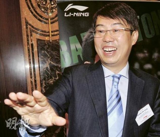 張志勇（圖）表示，李寧去年已整合179個經銷商，今年會繼續整合分銷渠道，公司早前表示，今明兩年是公司改革進程中的「陣痛期」。（劉焌陶攝）