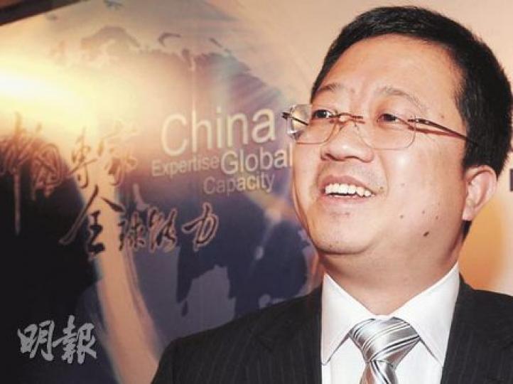 梁信軍稱，復星長遠仍看好內地房地產市場，調控對於大型房企反而是機會。（劉焌陶攝）