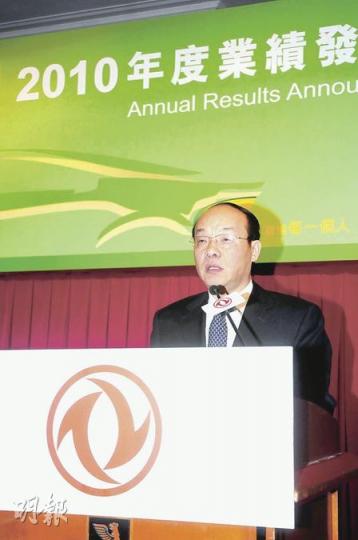 東風董事長徐平一再強調，日本地震對旗下中日合資品牌東風日產及東風本田的生產短期沒有影響。（張智超攝）