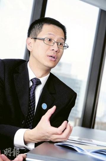 京信財務總監唐澤偉指出，由於公司在無線優化等服務性質業務，故去年毛利率達37.4%，高於同行，相信未來能維持於37%至38%的水平。（張智超攝）