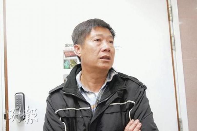 棒球手葉佑民與隊友相撞重傷，其父（圖）表示未來數日是關鍵，希望兒子能夠康復。（鍾炳然攝）