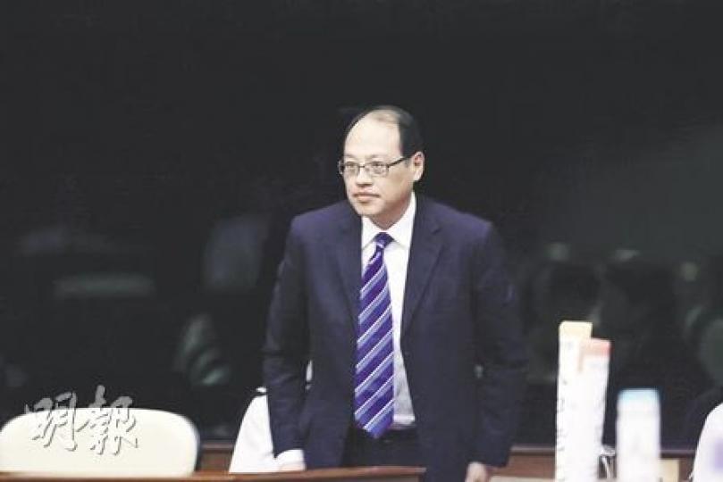 曾捐600萬元舉辦東亞運動會的立法會議員林大輝，開腔要求政府「回水」，反對把盈餘撥入庫房。（郭慶輝攝）