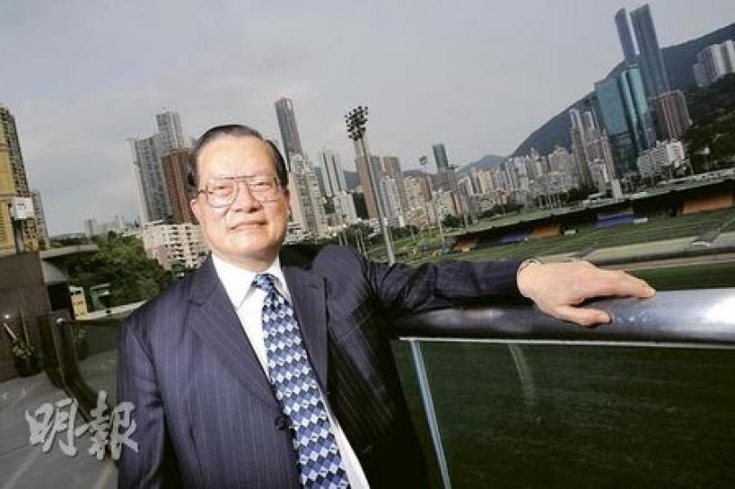 「天久」將代表香港出戰「冠軍一哩賽」，馬主張福滔信心十足，期望「天久」勝出後，再為港出征海外。（葉漢華攝）