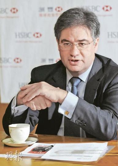 匯豐環球投資管理拉丁美洲區域主管Pedro Bastos預料，2012年前巴西的高通脹數字可回落，股市會逐步反映強勁的企業盈利增長，當地貨幣亦繼續升值，為今年投資巴西的良機。（陳淑安攝）