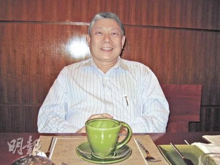 旺旺主席兼亞視股東蔡衍明不滿王征、盛品儒管理亞視混亂。他指王征這種管治手法,不可能安排亞視上市。(陳健佳攝) 旺旺主席兼亞視股東蔡衍明不滿王征、盛品儒管理亞視混亂。他指王征這種管治手法,不可能安排亞視上市。(陳健佳攝)