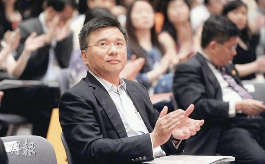 陳家強指出,過去一年本港人民幣業務發展凌厲,離岸市場已見雛形。(尹錦恩攝) 陳家強指出,過去一年本港人民幣業務發展凌厲,離岸市場已見雛形。(尹錦恩攝)