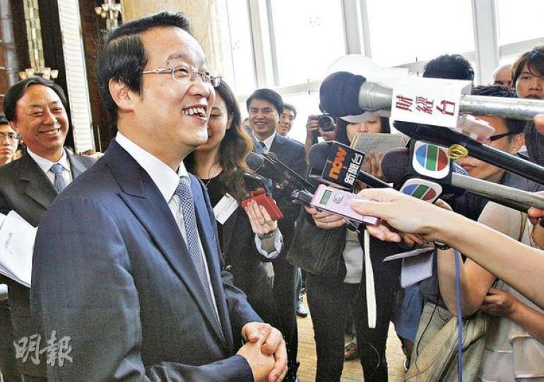 農行董事長項俊波指出,暫時未聞基礎投資者欲減持該行股份。(林振東攝) 農行董事長項俊波指出,暫時未聞基礎投資者欲減持該行股份。(林振東攝)
