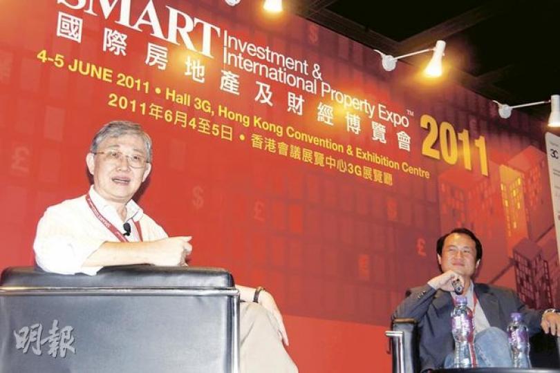 中原地產創辦人施永青表示,樓市由有泡沫至泡沫爆破,可能要經歷極長時間。(陳智良攝) 中原地產創辦人施永青表示,樓市由有泡沫至泡沫爆破,可能要經歷極長時間。(陳智良攝)