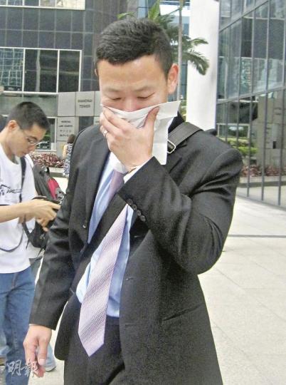 案中駐守落馬洲的警員陳東海。(黃景怡攝) 案中駐守落馬洲的警員陳東海。(黃景怡攝)
