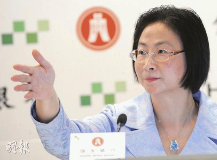 恒生上半年已增加部分監管儲備,副董事長兼行政總裁梁高美懿稱下半年再會提撥餘下儲備,難言會否影響派息。(劉焌陶攝) 恒生上半年已增加部分監管儲備,副董事長兼行政總裁梁高美懿稱下半年再會提撥餘下儲備,難言會否影響派息。(劉焌陶攝)