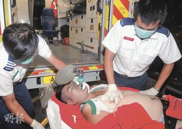 29歲新任爸爸楊振威在夢中失禁昏迷,送院搶救後不治。(蔡方山攝) 29歲新任爸爸楊振威在夢中失禁昏迷,送院搶救後不治。(蔡方山攝)