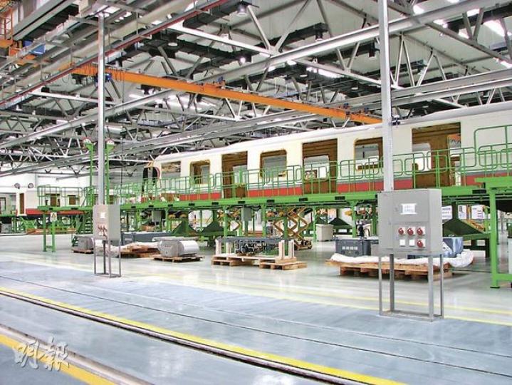 廣州南車位於番禺區的城市軌道裝備公司,設計年產量為350節地鐵車卡。(林迎攝) 廣州南車位於番禺區的城市軌道裝備公司,設計年產量為350節地鐵車卡。(林迎攝)