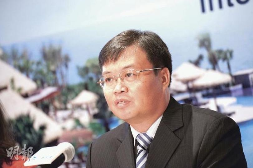 碧桂園總裁莫斌於記者會表示,限購對於客戶買樓預期影響大,但集團會通過加速周轉等方式應對調控,有充分信心實現430億全年銷售目標。(葉漢華攝) 碧桂園總裁莫斌於記者會表示,限購對於客戶買樓預期影響大,但集團會通過加速周轉等方式應對調控,有充分信心實現430億全年銷售目標。(葉漢華攝)