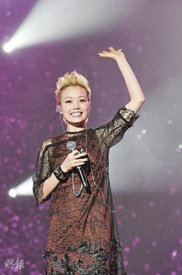 容祖兒前晚再度蟬聯「勁歌后」寶座。（攝影/記者：梁榮達 孫慧莊）