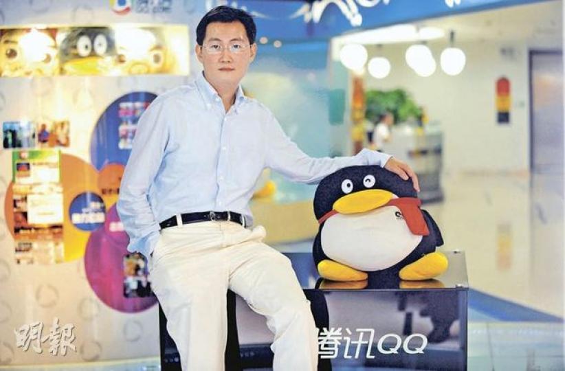 馬化騰話過「要不賣掉,要不死掉」,今次攞獎肯定咗佢的眼光同能力。(明報記者攝) 馬化騰話過「要不賣掉,要不死掉」,今次攞獎肯定咗佢的眼光同能力。(明報記者攝)