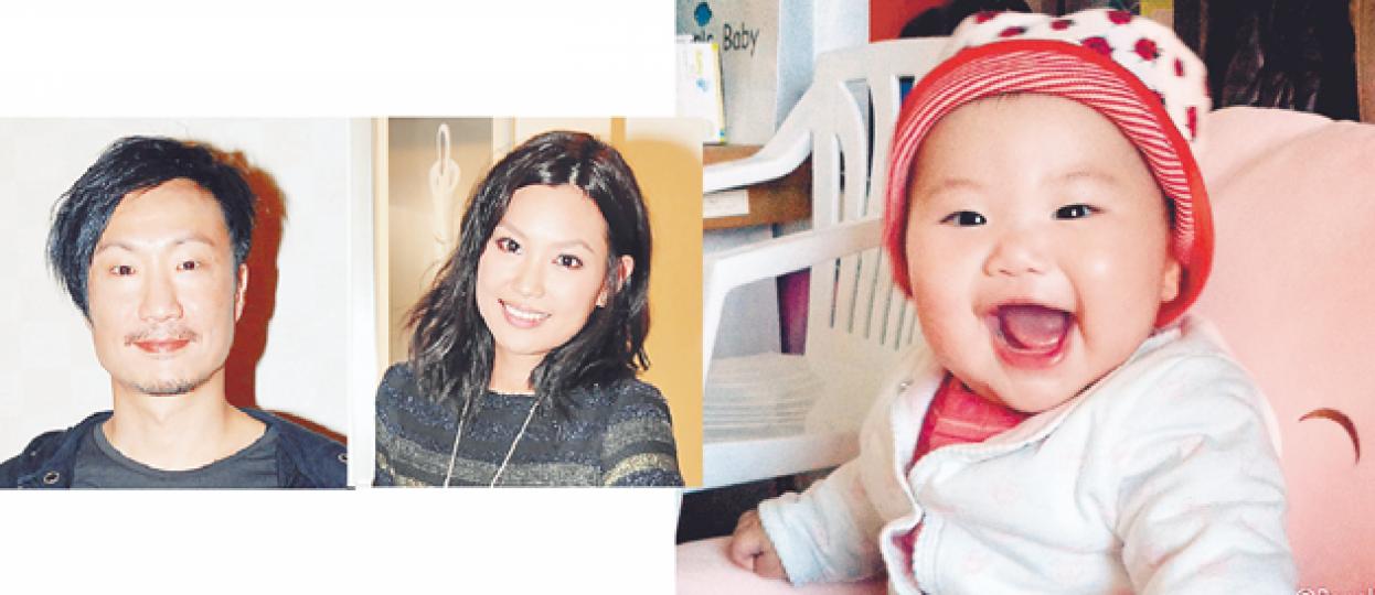 鄭中基愛女Emma肥嘟嘟很可愛，大家覺得她似爸爸？還是似媽咪余思敏呢？（微博圖片）