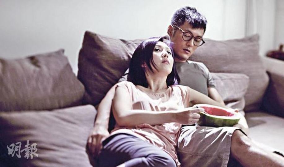 楊千嬅即使懷孕，仍會與余文樂主配合《春嬌與志明》的宣傳期。（微博圖片）
