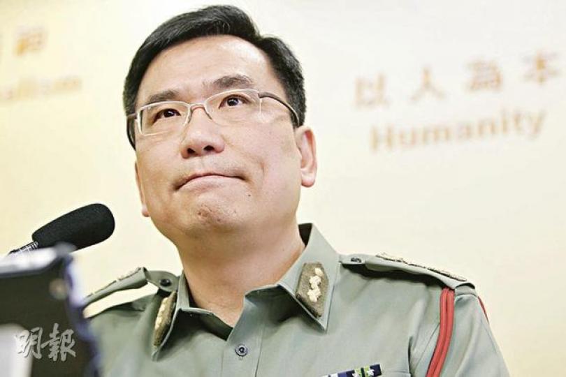 懲教署長單日堅表示，現時有8名內地孕婦在囚，刑期由1年至18年不等，未見內地孕婦借入獄留港產子的趨勢出現。（郭慶輝攝）
