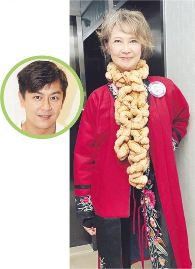 「護苗」會長蕭芳芳為表尊重陳浩民（圓圖），故不發放任何消息。（攝影：劉永銳）