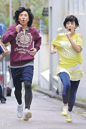 吳君如及甄子丹於電影中的搞笑演出，未知會否令評審加分呢？（微博圖片）