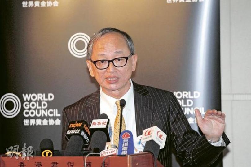 世界黃金協會遠東區董事總經理鄭良豪認為,黃金市場需求強勁,未來金價向好。(李紹昌攝) 世界黃金協會遠東區董事總經理鄭良豪認為,黃金市場需求強勁,未來金價向好。(李紹昌攝)
