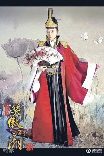 陳喬恩獲欽點飾演《笑傲江湖》經典人物東方不敗。(微博圖片) 陳喬恩獲欽點飾演《笑傲江湖》經典人物東方不敗。(微博圖片)