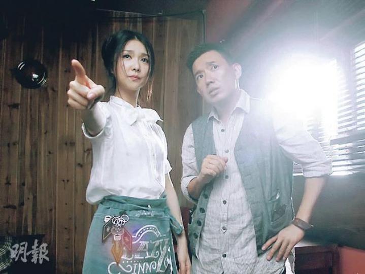薛凱琪(左)與杜汶澤(右)於《懸紅》再度合作,默契十足。(攝影﹕娛樂組) 薛凱琪(左)與杜汶澤(右)於《懸紅》再度合作,默契十足。(攝影﹕娛樂組)