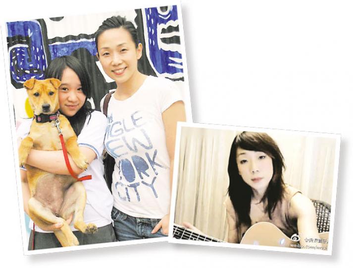 林憶蓮自彈自唱送給女兒,她形容囡囡是「生命裏最寶貴的禮物」。(微博圖片) 林憶蓮自彈自唱送給女兒,她形容囡囡是「生命裏最寶貴的禮物」。(微博圖片)