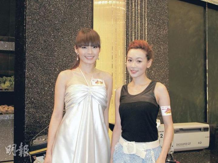 楊思琦（右）現在有女萬事足，想生仔的呂慧儀（左）現在只有「恨」字。（攝影/記者：鍾一虹）
