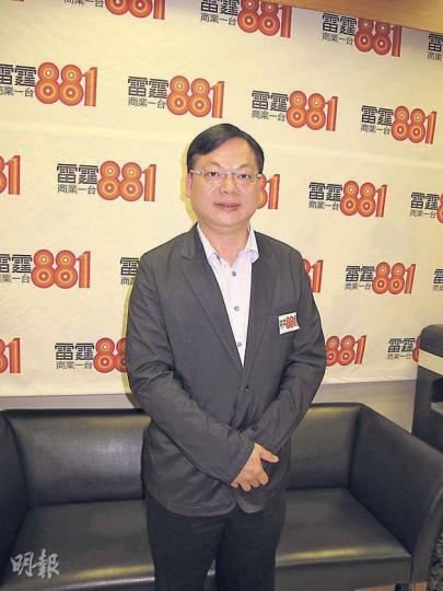 林以諾前晚為失言解畫。（攝影/記者：柯美）