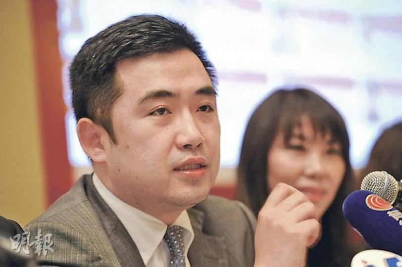 小南國執行董事兼行政總裁康捷表示，公司未來會繼續以擴展帶動增長的策略為方針。（尹錦恩攝）