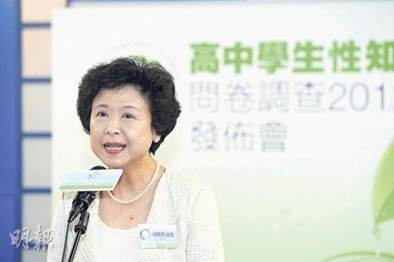 護苗基金副主席吳穎英指青少年遭性侵問題不容忽視，性侵犯個案「一個都嫌多」。（葉思雅攝） （明報製圖）