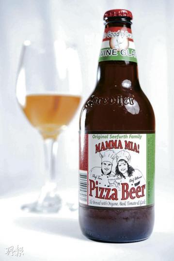 Pizza味啤酒,原價$32,會場價$28/473ml(葉思雅攝) Pizza味啤酒,原價$32,會場價$28/473ml(葉思雅攝)