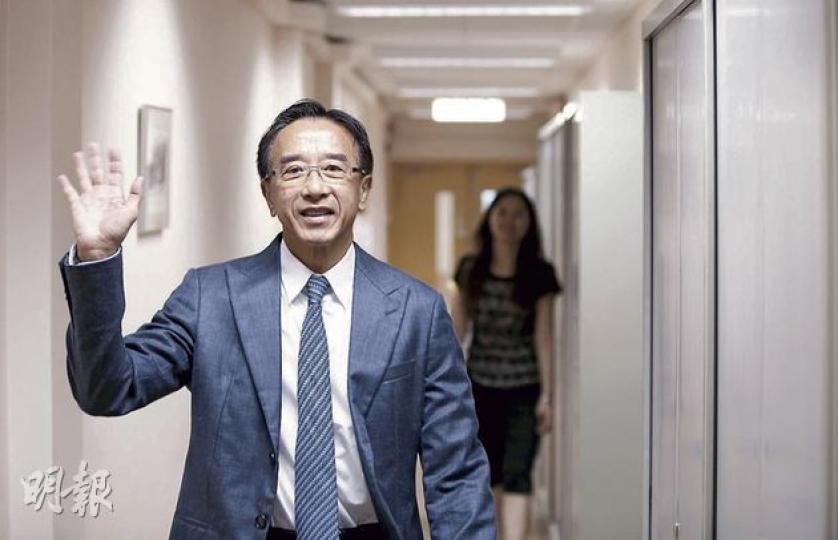 自由黨榮譽主席田北俊噚日接受港台《千禧年代》訪問，話心中「極之不願意」接任黨主席一職。（李澤彤攝）