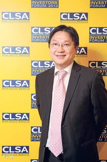 里昂證券中國金融研究部主管陳永德指出，本港銀行人民幣業務的利潤率將下降，但仍較港元及美元業務有利可圖。（陳淑安攝）
