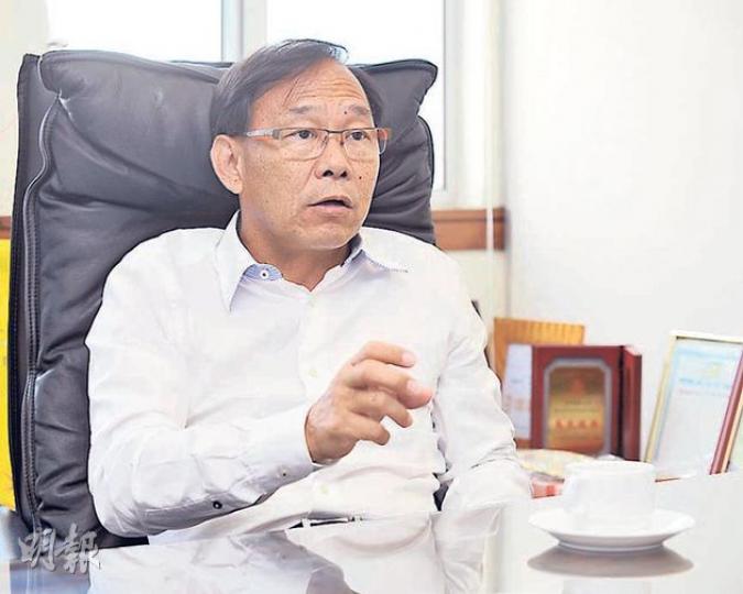 出身元朗區議會的候任立法會議員梁志祥認為有地區工作背景的人晉身立法會，可拉近立法會與地區的關係。（葉家豪攝）