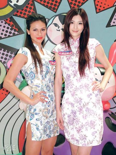 Rosemary與徐靖雯出席商場中秋活動。（攝影/記者﹕林蘊兒）