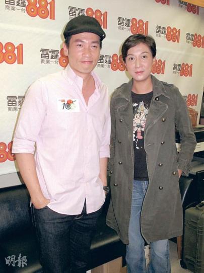 陳豪昨日上電台接受吳綺莉節目訪問，大談疑似「車震」事件。（攝影/記者﹕孫慧莊）