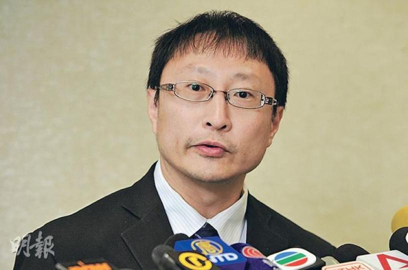衛生防護中心總監曾浩輝表示，目前證實新發現冠狀病毒與SARS不同，雖然目前仍未掌握新病毒資料，但當局計劃將病毒納入法定須呈報的傳染病。（鄧宗弘攝）