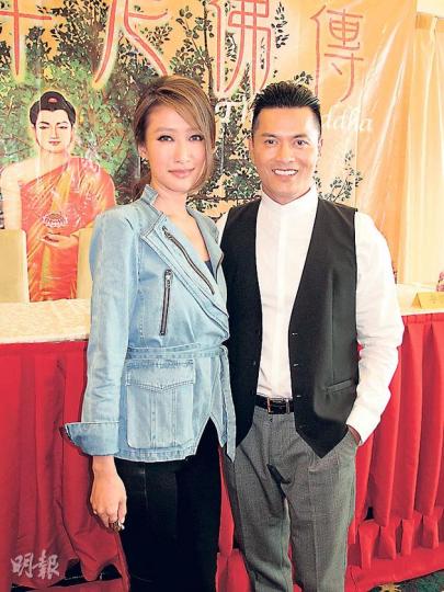 呂良偉與謝婷婷演出《釋迦牟尼佛傳》感到光榮。（攝影/記者：柯美）