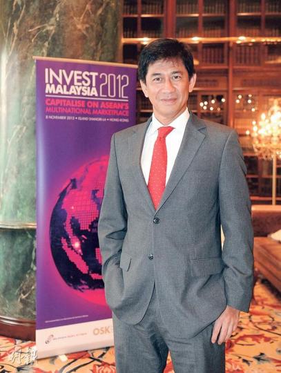 馬來西亞交易所行政總裁Tajuddin Atan正在向海外投資者推廣東盟貿易連結網,以刺激股市交投。(陳淑安攝) 馬來西亞交易所行政總裁Tajuddin Atan正在向海外投資者推廣東盟貿易連結網,以刺激股市交投。(陳淑安攝)