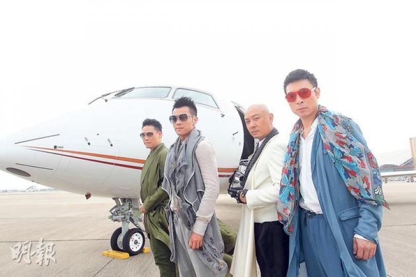 Big Four早前到澳門拍攝演唱會主題曲《大家利事》MV。(攝影﹕娛樂組)安仔與美女演出,事前可有向女友備案?(攝影﹕娛樂組) Big Four早前到澳門拍攝演唱會主題曲《大家利事》MV。(攝影﹕娛樂組)安仔與美女演出,事前可有向女友備案?(攝影﹕娛樂組)