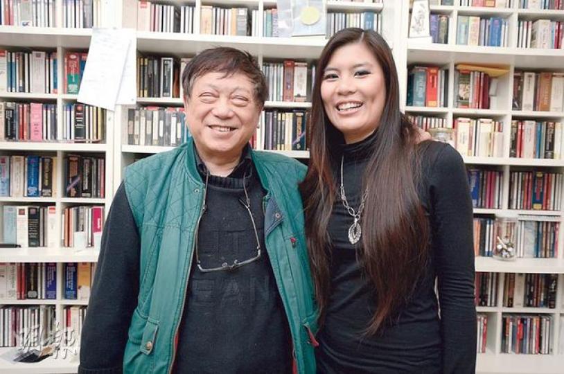 前香港演藝學院校長盧景文(左)(盧翊銘攝) 前香港演藝學院校長盧景文(左)(盧翊銘攝)