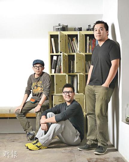 (左起)Dustin、Gary及阿烈都是攝影師,一起籌組「The Salt Yard」。(陳淑安攝) (左起)Dustin、Gary及阿烈都是攝影師,一起籌組「The Salt Yard」。(陳淑安攝)