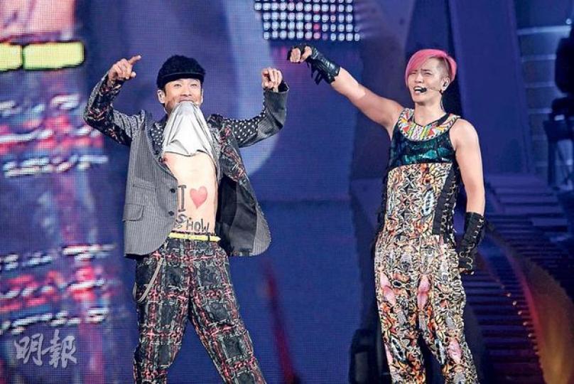 羅志祥在第2場演唱會上請來杜德偉做嘉賓。(攝影/記者﹕孫慧莊) 羅志祥在第2場演唱會上請來杜德偉做嘉賓。(攝影/記者﹕孫慧莊)