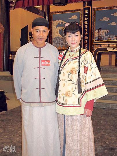 郭晉安與田蕊妮合作拍新劇《舌劍上的公堂》。(攝影/記者﹕鍾一虹) 郭晉安與田蕊妮合作拍新劇《舌劍上的公堂》。(攝影/記者﹕鍾一虹)