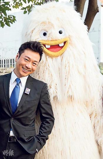 黎耀祥今次與毛毛怪獸做拍檔。(攝影/記者:葉靜文) 黎耀祥今次與毛毛怪獸做拍檔。(攝影/記者:葉靜文)